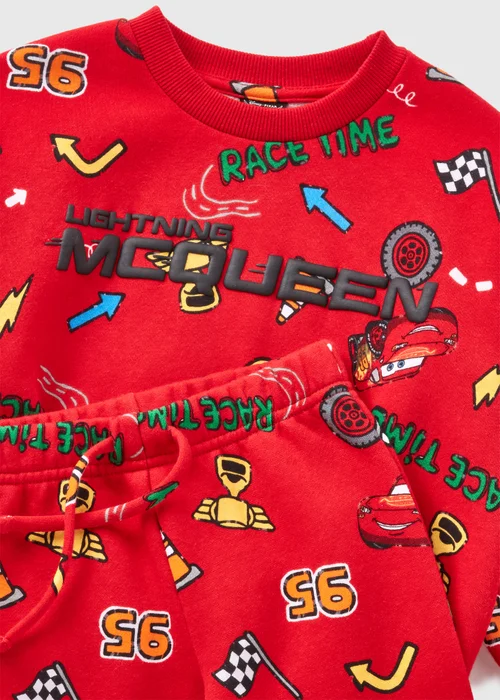 Cars Red Lightning McQueen Sweatshirt & Jogging Bottom Set (1-7yrs) - 1-1.5 Yrs Image 2