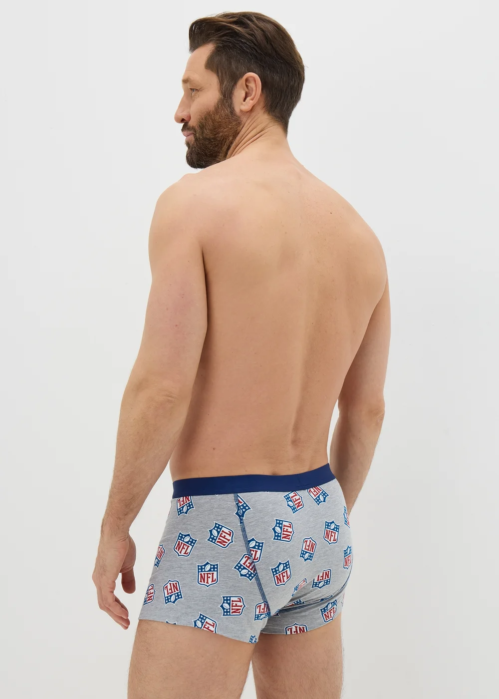 NFL 2 Pack Navy Boxers - Extra small Image 2