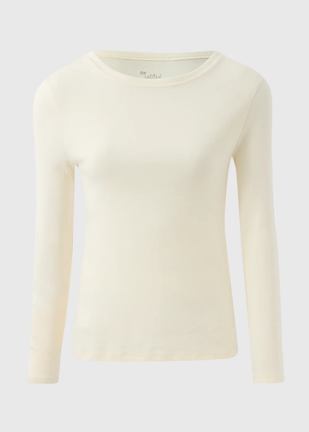 Cream Fitted Long Sleeve Top - 8 Image 4