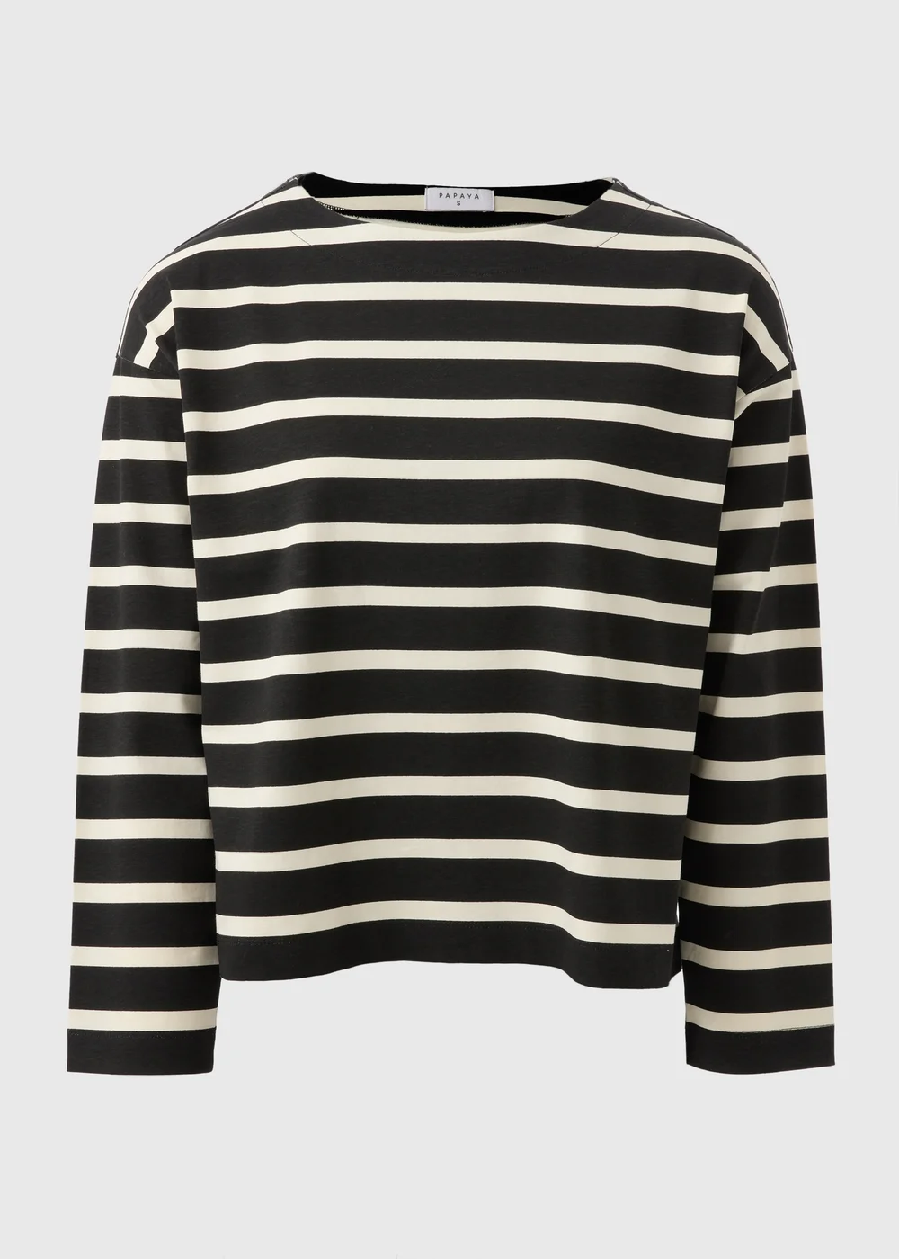 Black Stripe Long Sleeve Top - S Image 4