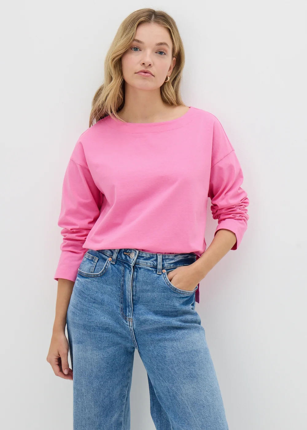 Pink Long Sleeve Top - S Image 1