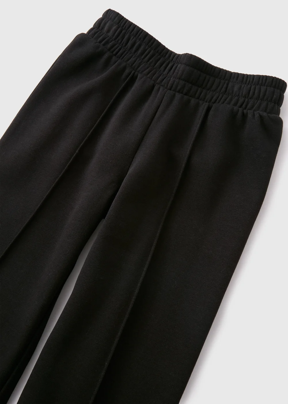Girls Black Wide Leg Jogging Bottoms (7-15yrs) - 8 Yrs Image 2