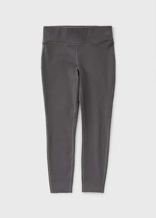 Girls Charcoal Sports Leggings (7-15yrs) - 8 Yrs Image 1