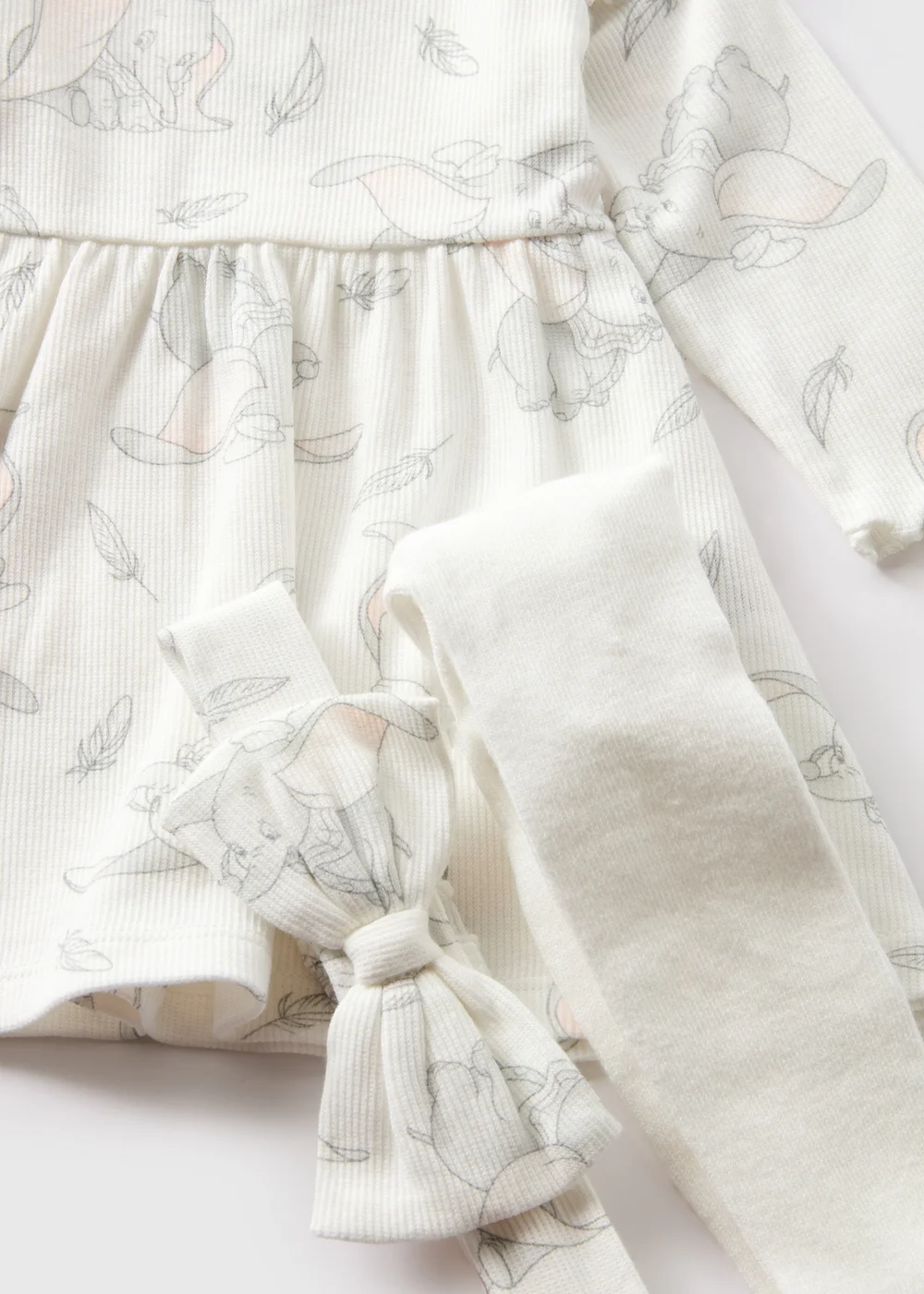 Disney Baby Cream Dumbo Dress Set (Newborn-12mths) - 0-3 months Image 2