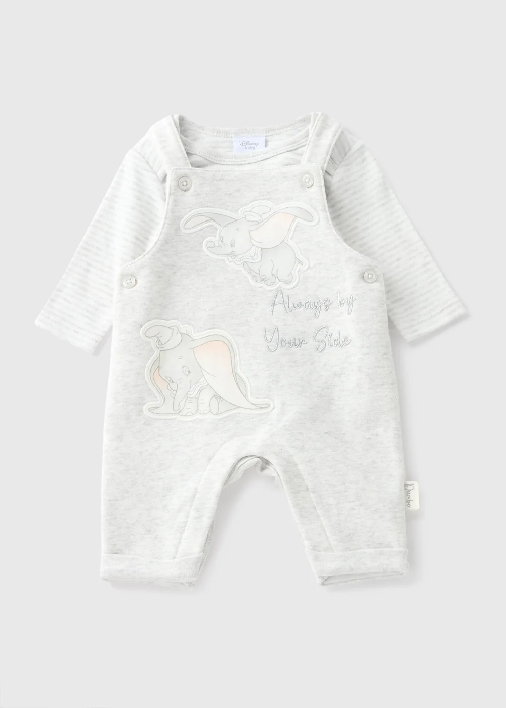 Disney Baby Grey Dumbo Dungaree (Newborn-12mths) - 9-12 months Image 1