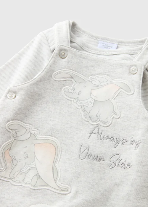 Disney Baby Grey Dumbo Dungaree (Newborn-12mths) - 9-12 months Image 2