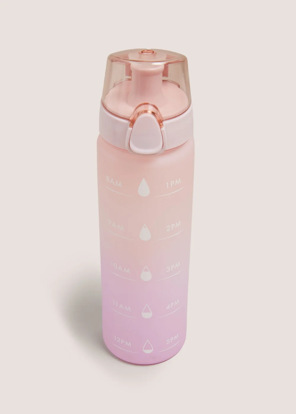 Pink Ombre Tracker Water Bottle Image 1