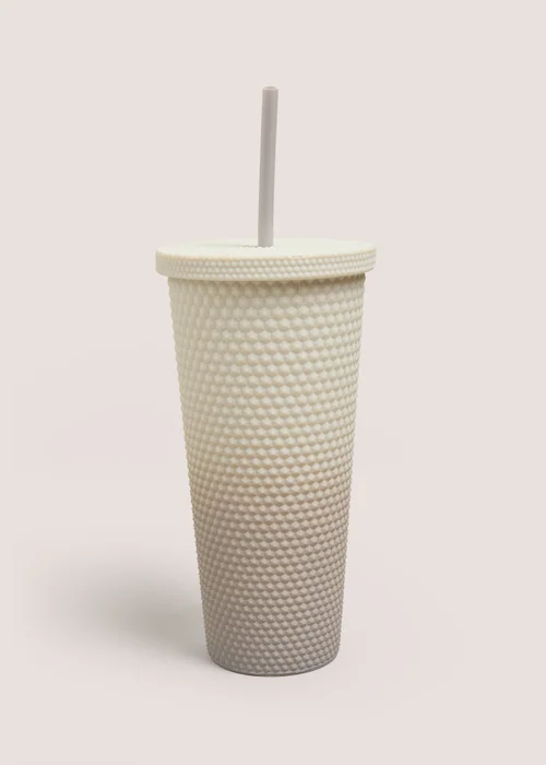 Beige Studded Tumbler Image 1