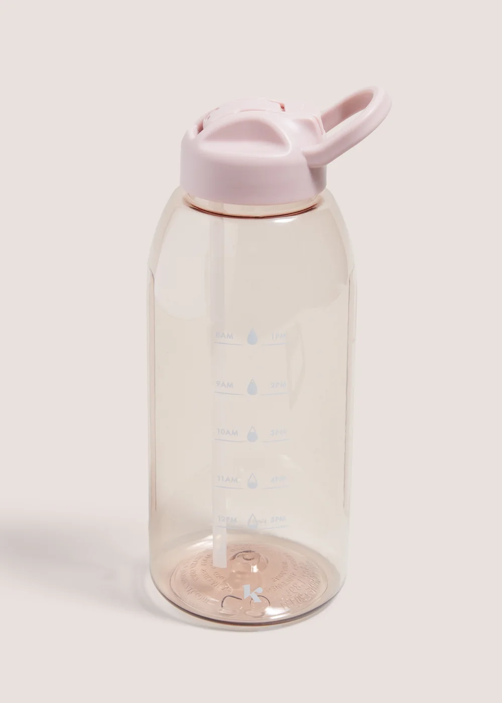Pink Gym Water Bottle Image 1