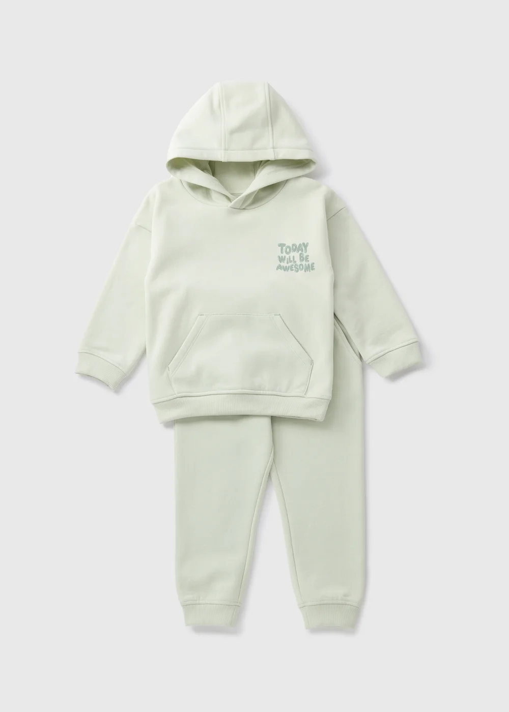 Boys Sage Hoodie & Jogging Bottoms Set (1-7yrs) - 1-1.5 Yrs Image 1