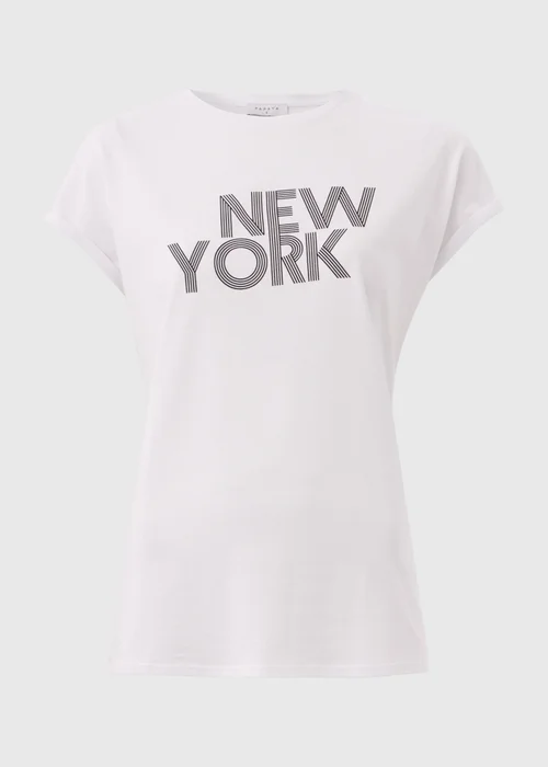White New York T-Shirt - S Image 4