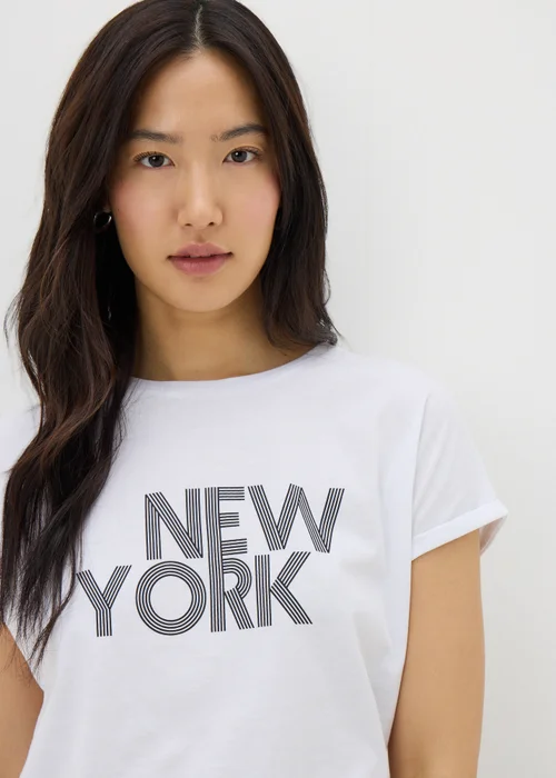White New York T-Shirt - S Image 1