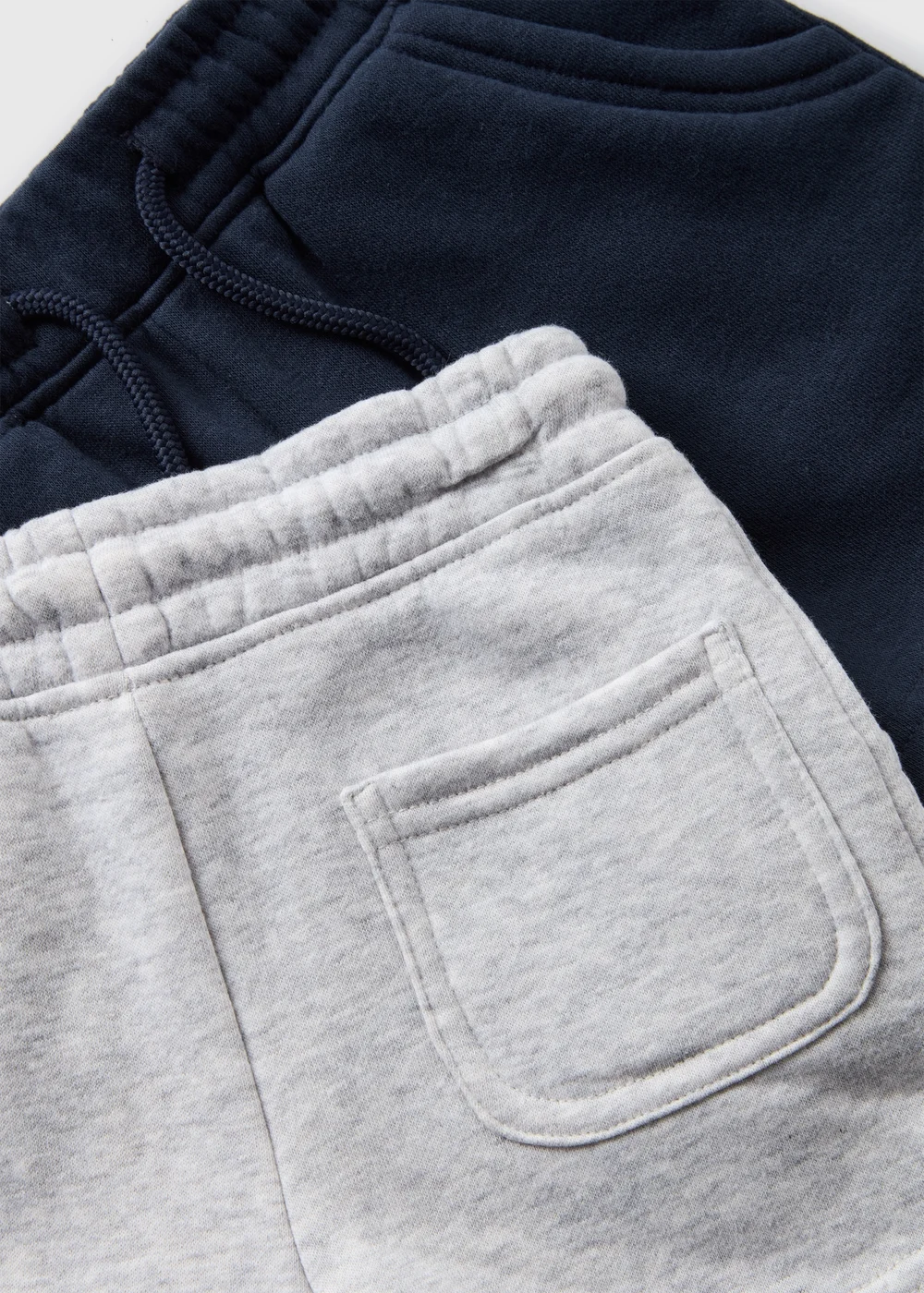 2 Pack Boys Navy & Grey Jogger Shorts (1-7yrs) - 1 half year to 2 Image 2