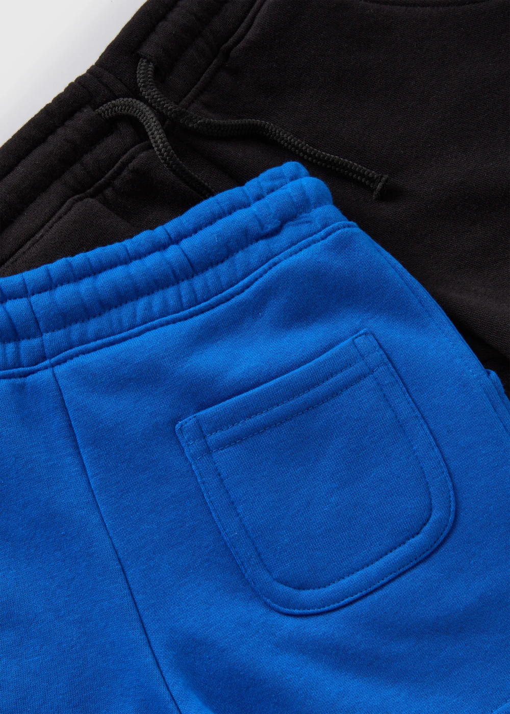2 Pack Black & Blue Jogger Shorts (1-7yrs) - 1 half year to 2 Image 2