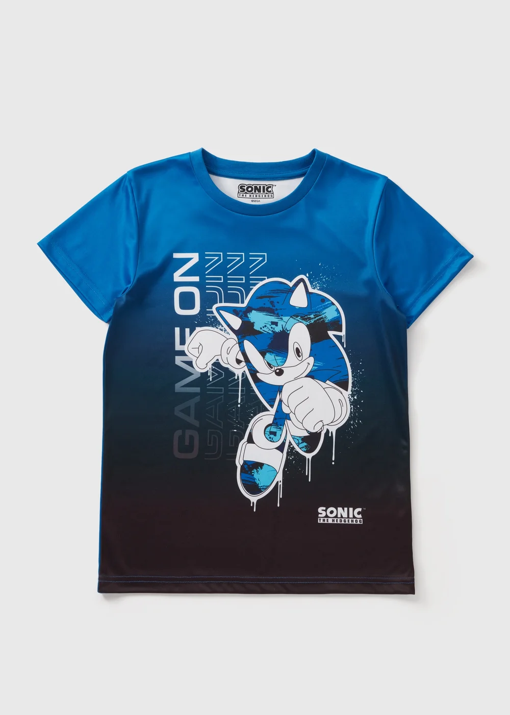 Sonic Boys Blue Game On T-Shirt (5-13yrs) - 5 Yrs Image 1