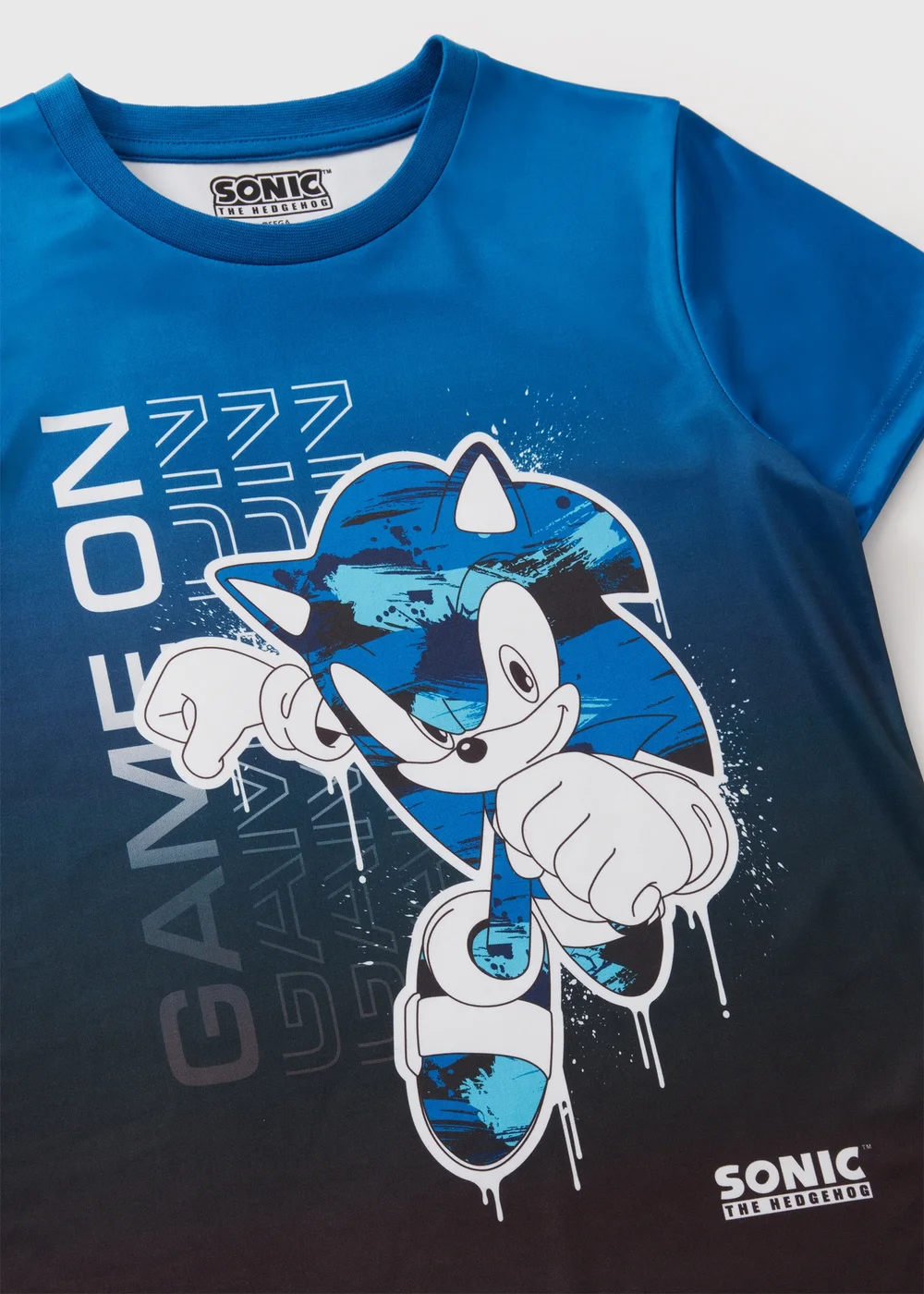 Sonic Boys Blue Game On T-Shirt (5-13yrs) - 5 Yrs Image 2