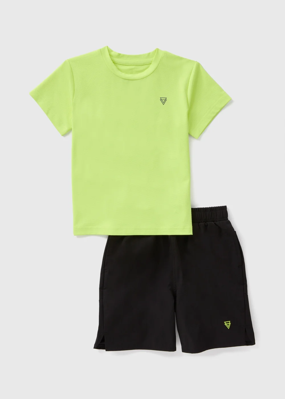 Boys Lime T-Shirt & Short Sports Set (3-7yrs) - 3-4 Yrs Image 1