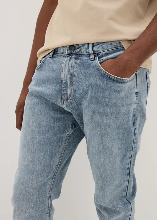 Lightwash Slim Fit Tapered Jeans - 30 R Image 3