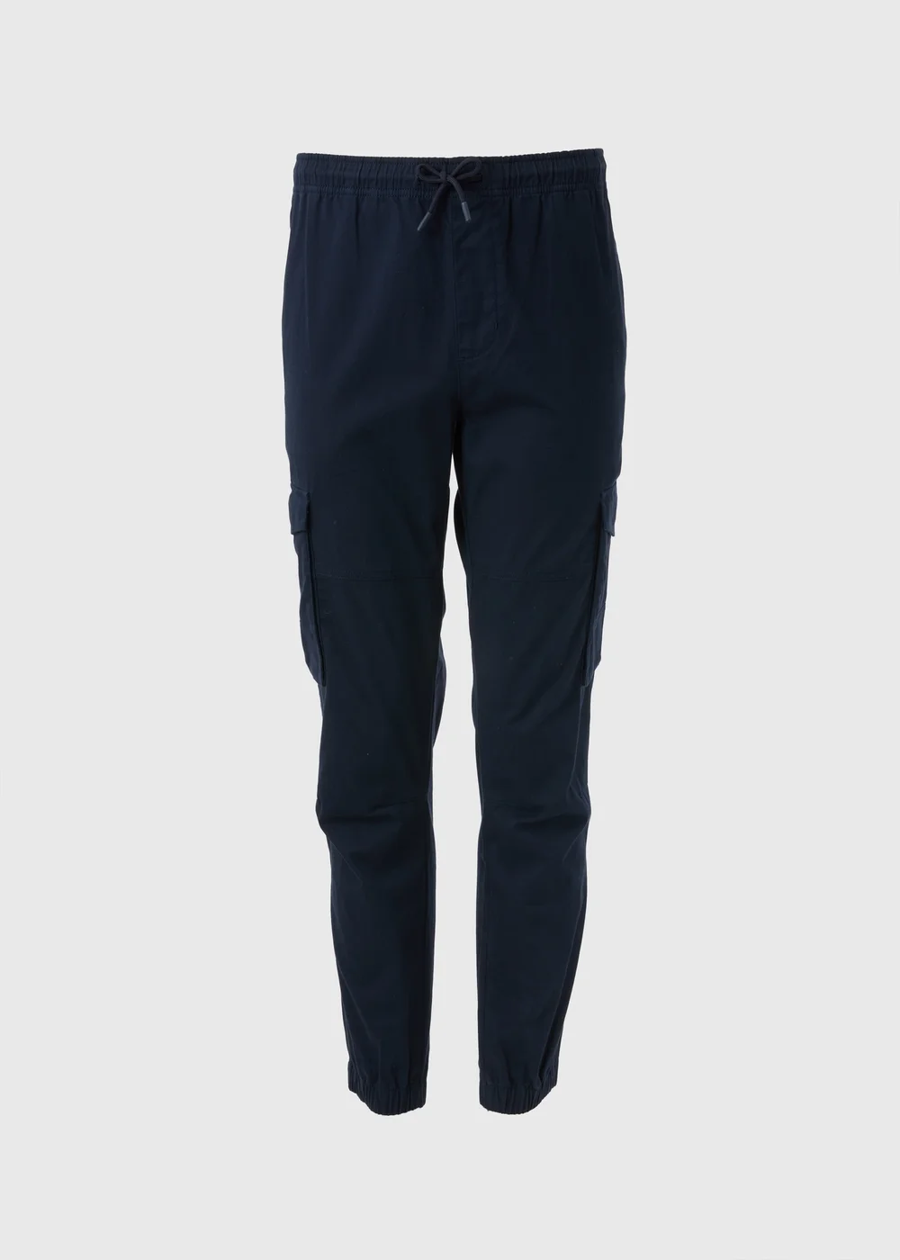 Navy Cuffed Cargo Trousers - S Image 2