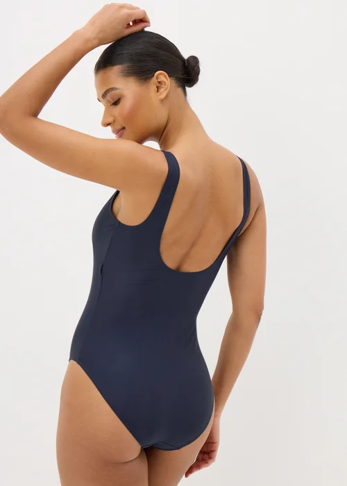Souluxe Navy Piped Sports Swimsuit - 8 Image 2