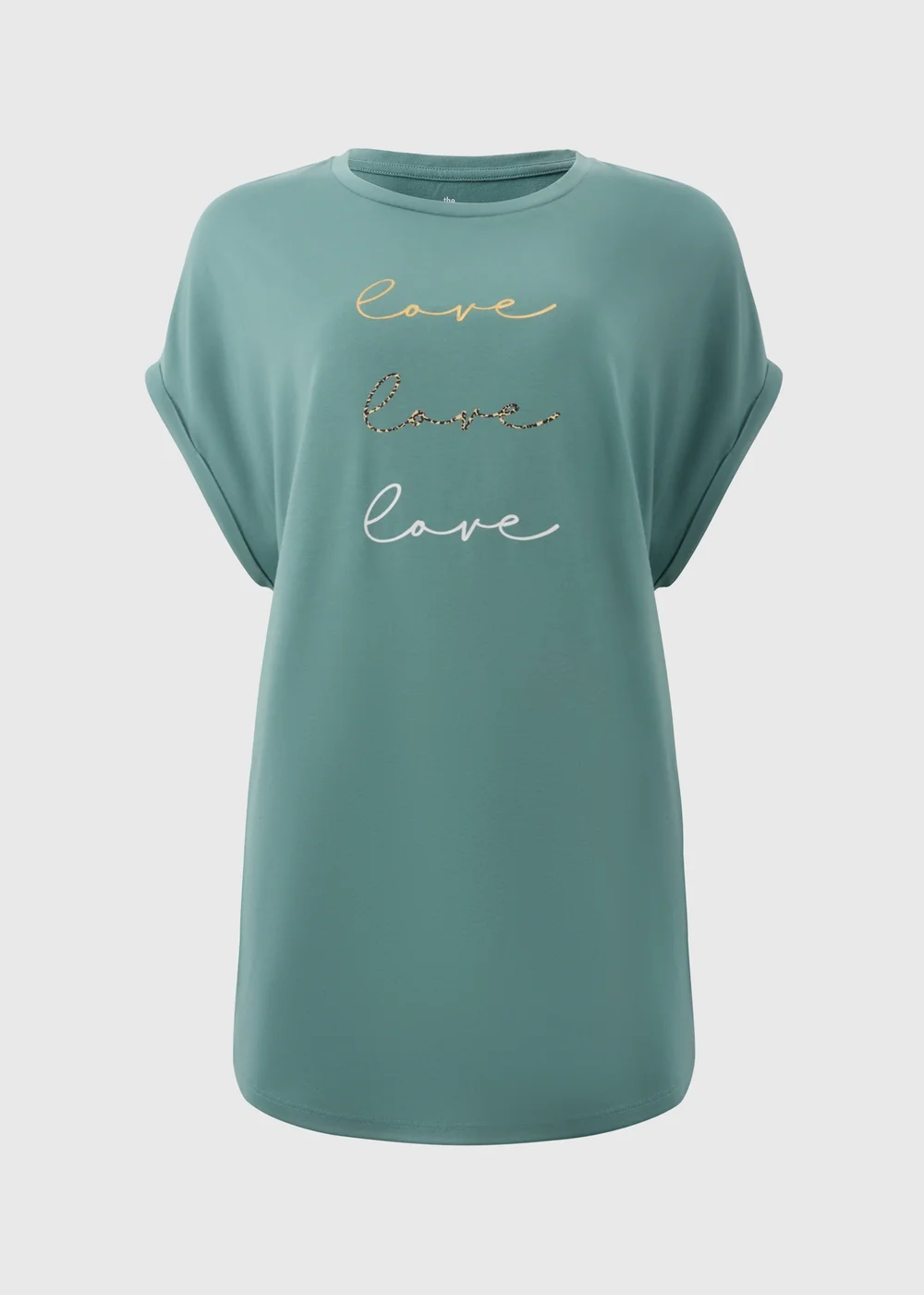 Green Love Longline T-Shirt - S Image 4