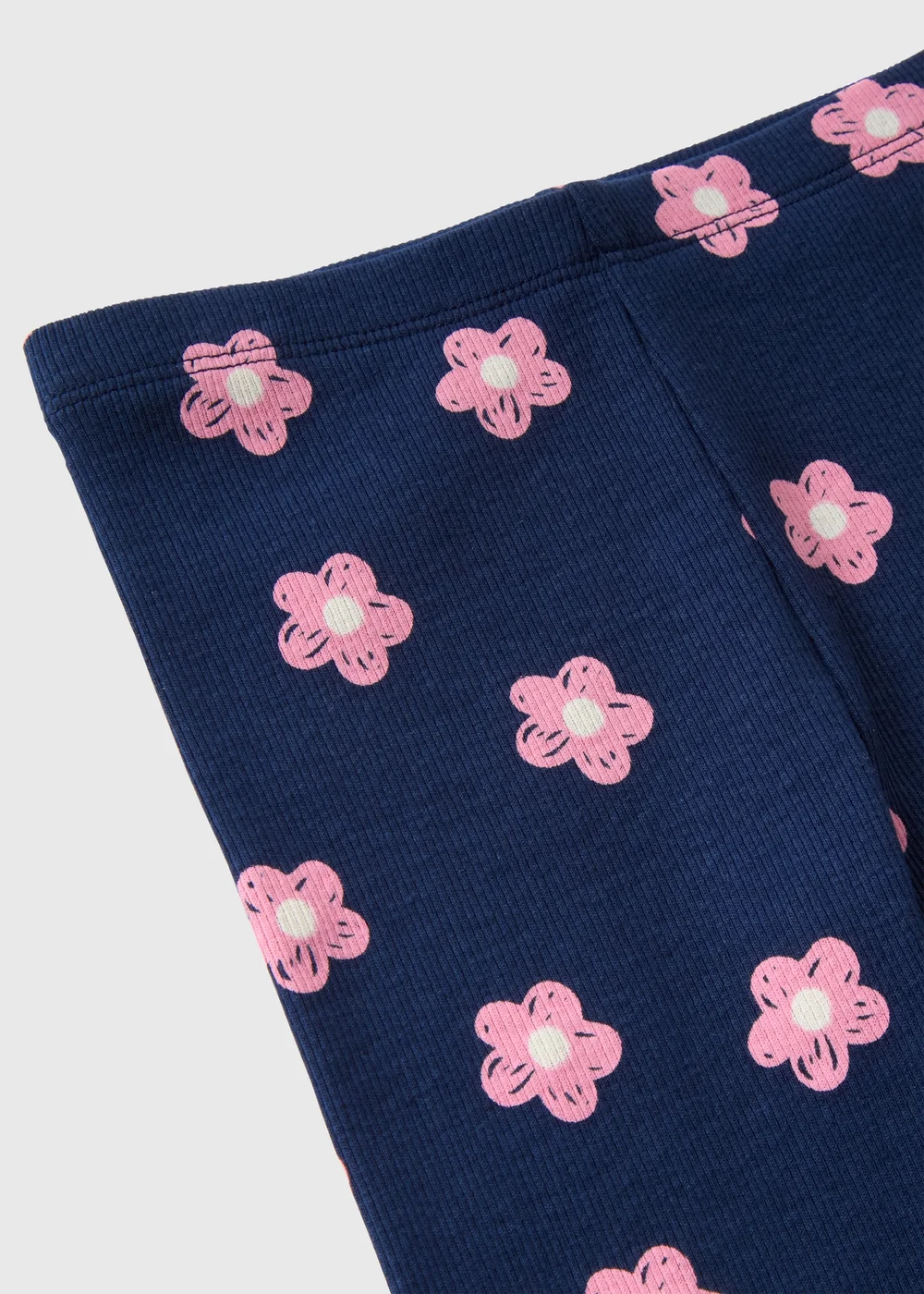 Girls Navy Floral Leggings (1-7yrs) - 1 half year to 2 Image 2