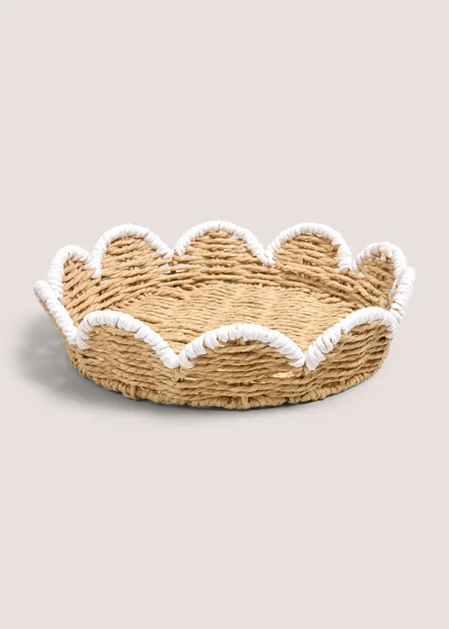 Scallop Edge Decorative Tray Image 1