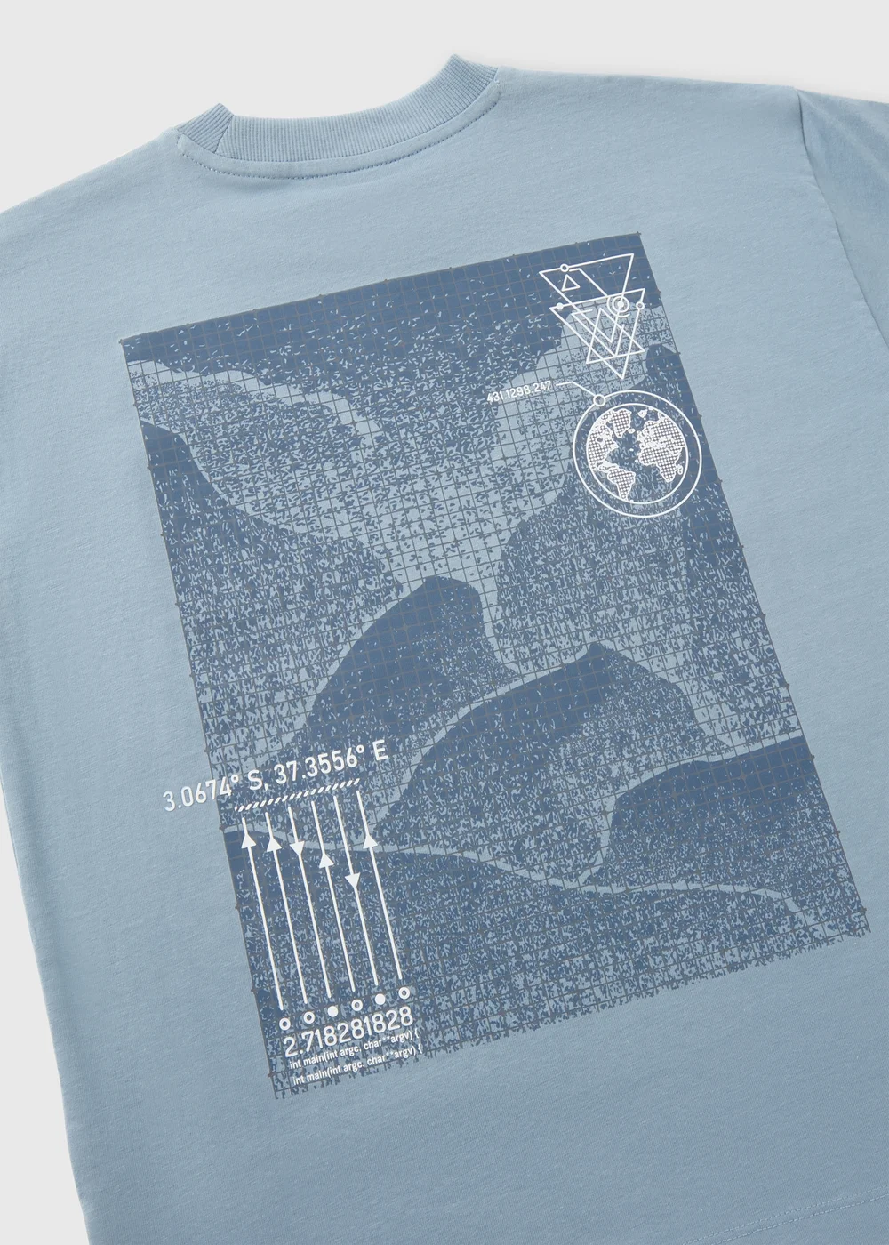 Boys Blue Compass T-Shirt (7-15yrs) - 7 Yrs Image 2