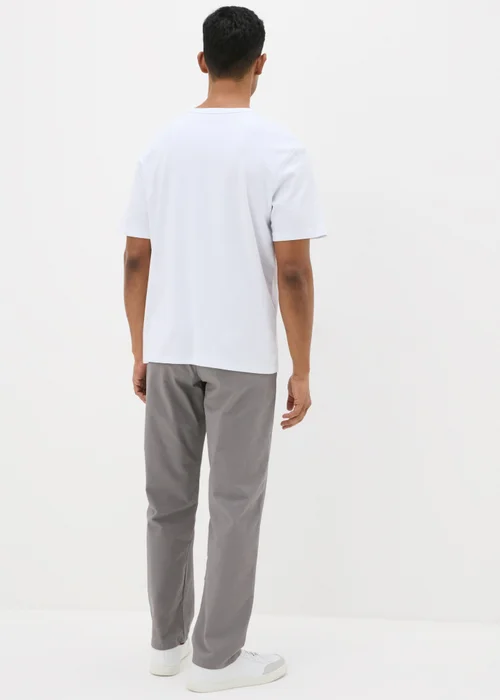 Grey Straight Fit Chinos - 30 Waist Regular Image 2