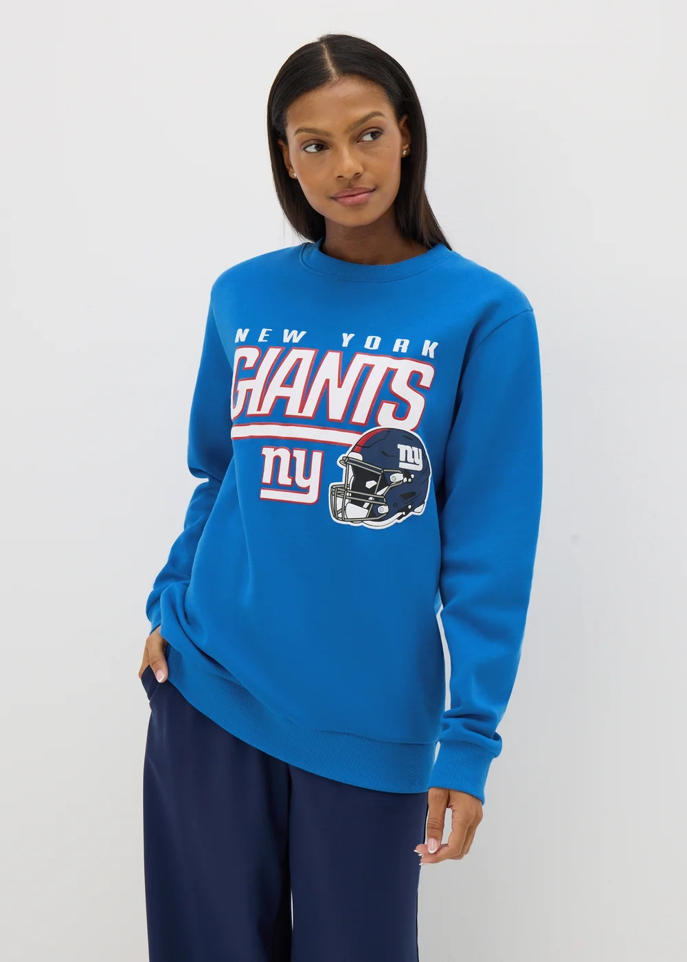 NFL Giants Blue Sweatshirt - Small Image 4