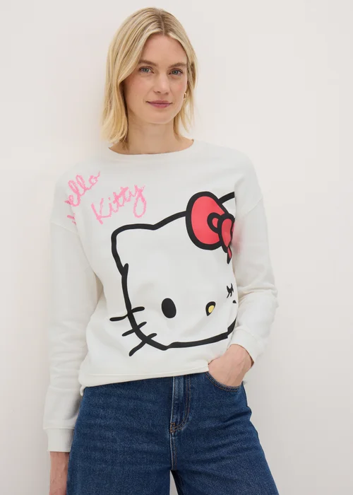 Hello Kitty White Sweatshirt - S Image 1