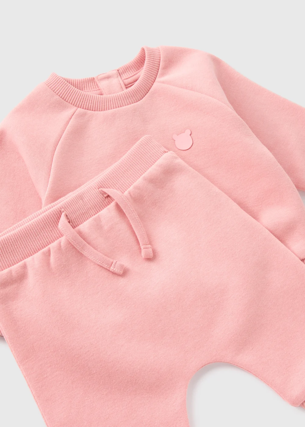 Baby Pink Sweatshirt & Jogging Bottom Set (Newborn-23mths) - 0-3 months Image 2