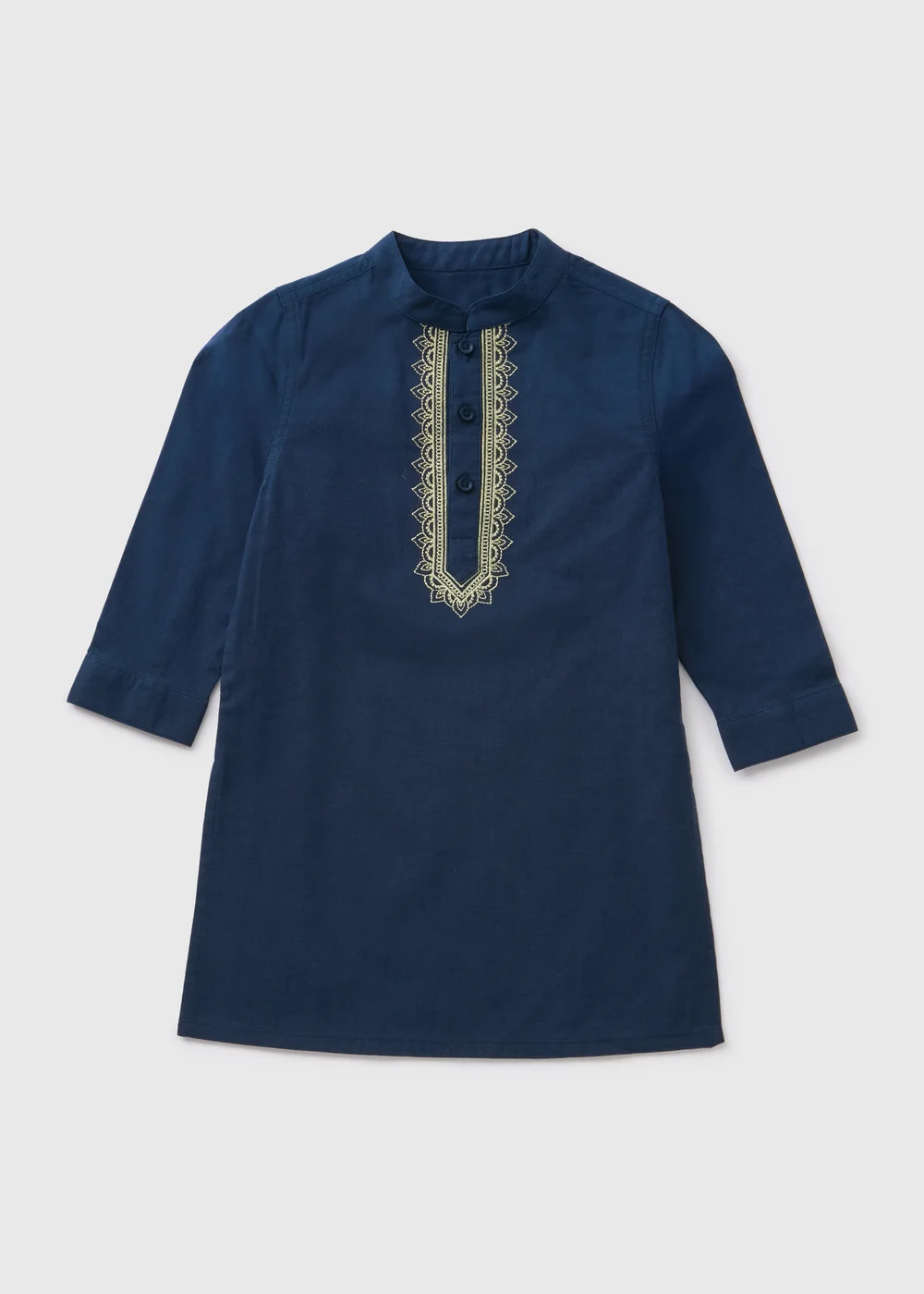 Boys Navy Kurta Shirt (1-7yrs) - 1-1.5 Yrs Image 1