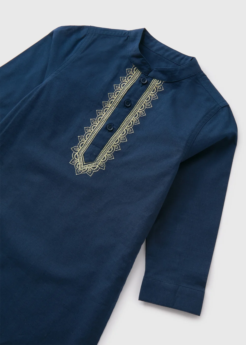 Boys Navy Kurta Shirt (1-7yrs) - 1-1.5 Yrs Image 2