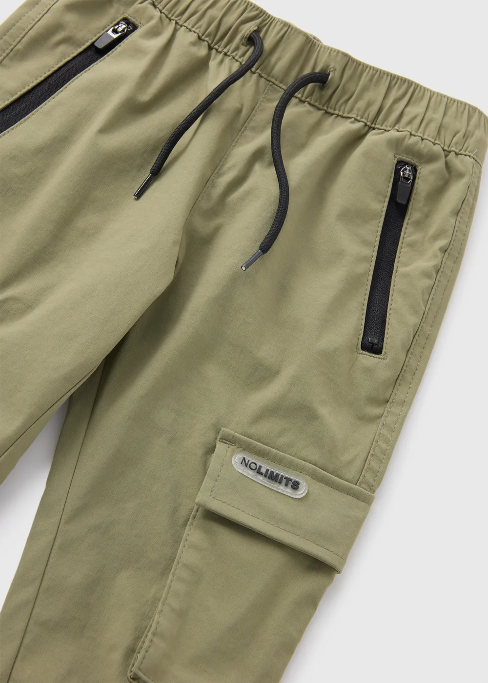 Boys Khaki Sporty Cargo Trousers (1-7yrs) - 1 half year to 2 Image 2