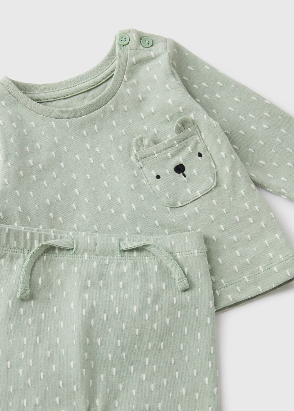 Baby Sage Top & Leggings Set (Newborn-18mths) - 0-3 months Image 2