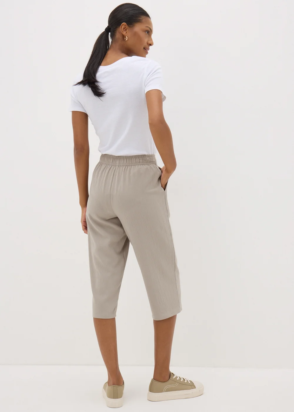 Stone Cropped Trousers - 8 Image 2