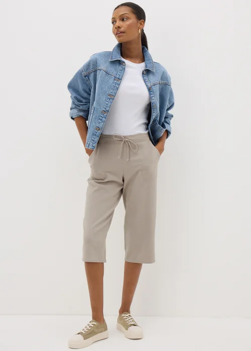 Stone Cropped Trousers - 8 Image 1