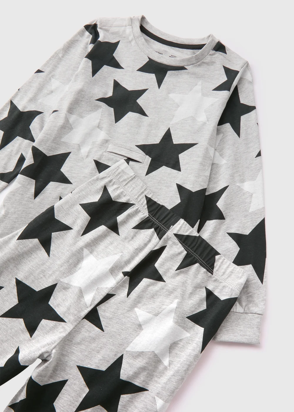 Boys Grey Easy Dress Star Pyjama Set (1-13yrs) - 1 half year to 2 Image 2