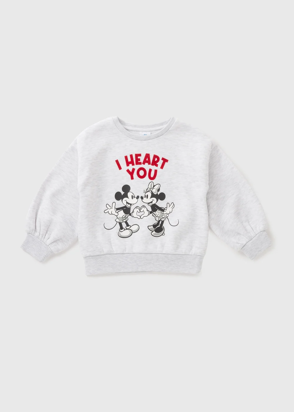 Disney Grey Minnie & Mickey Mouse Sweatshirt (1-7yrs) - 1-1.5 Yrs Image 1