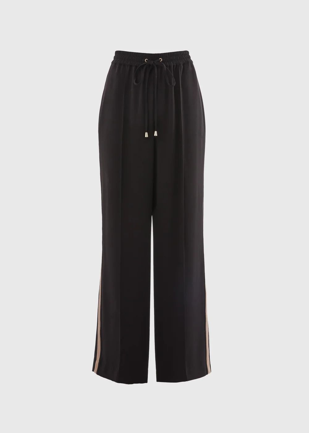 Et Vous Black Side Stripe Wide Leg Trousers - 8 Image 3