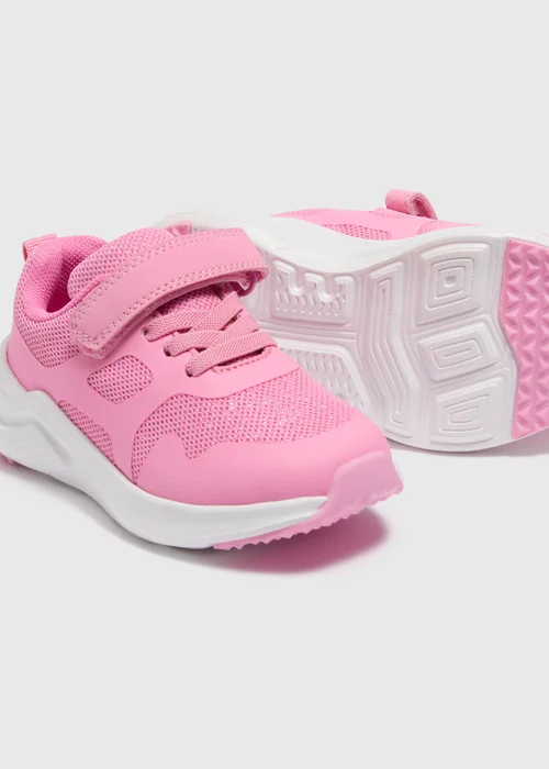 Girls Pink Trainers (Younger 4-12) - 6 Infant Image 2