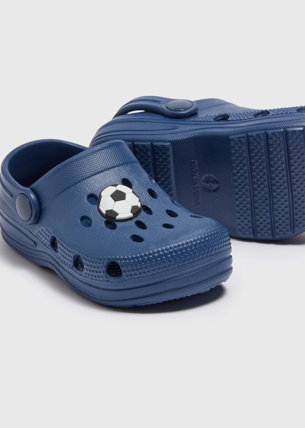 Boys Navy Football Clogs (Younger 4/5-Older 5/6) - Size 4 -5 infants Image 2