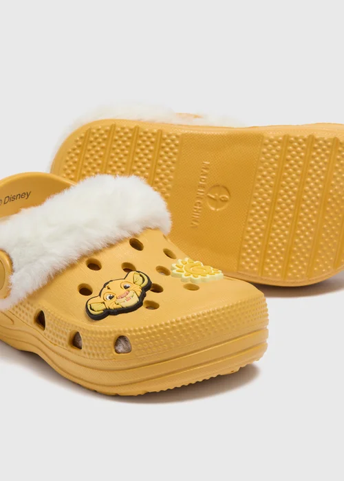 The Lion King Kids Yellow Simba Clogs (Younger 4/5-Older 5/6) - 4-5 Infant Image 2