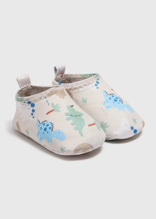 Baby Multicolour Dino Swim Shoes (Newborn-18mths) - Age 0 - 3 Months Image 1