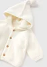 Baby Cream Borg Lined Cardigan (Newborn-23mths) - Up to 1 Month Image 2