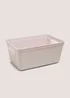 Small Pink Storage Tray (28cm x17cm x11cm) Image 1