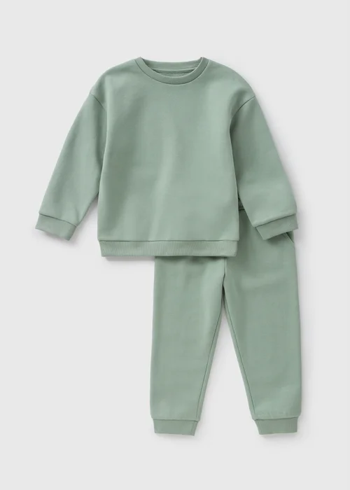 Boys Green Sweatshirt & Jogging Bottom Set (1-7yrs) - 1-1.5 Yrs Image 1