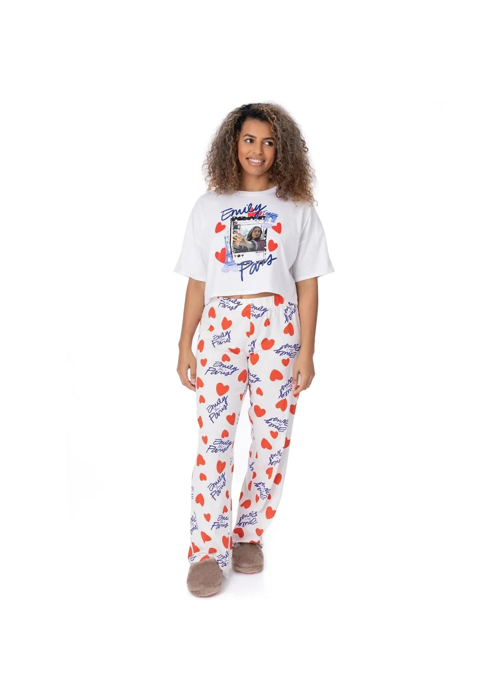 Emily In Paris White / Light Blue Pyjama Set - Extra small Image 1