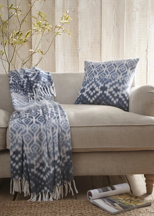 Appletree Hygge Sakari Blue Filled Cushion (43cm x 43cm) - 43W X 43D Image 3